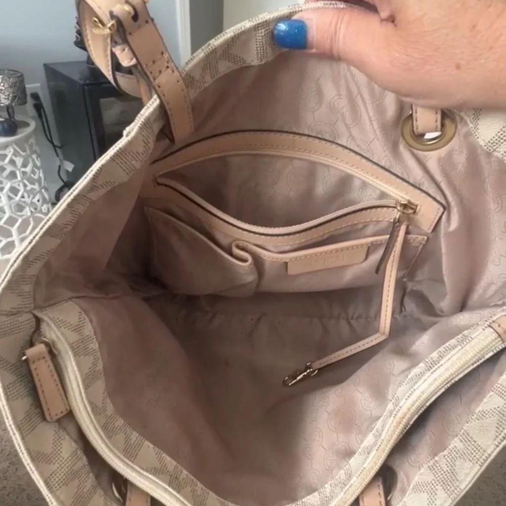 Michael Kors Beige Tote Bag